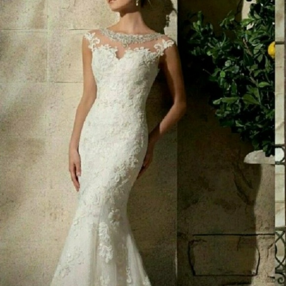 Dresses & Skirts - Bling and lace mermaid gown